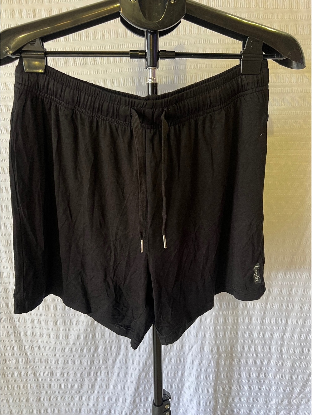 Comfrt Black Lightweight Drawstring Shorts | NWOT